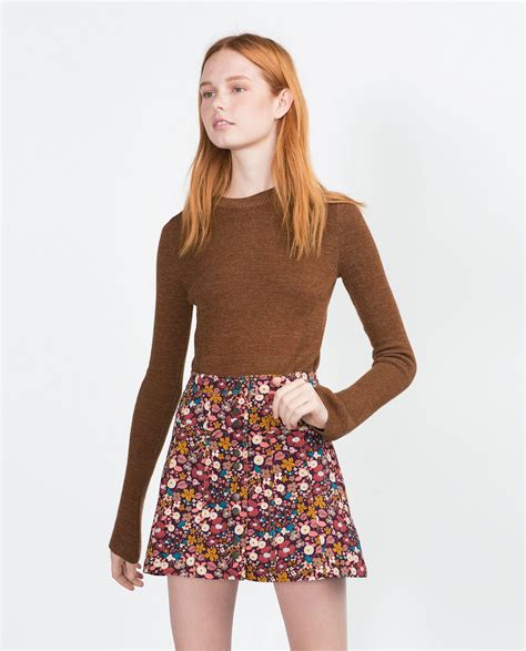 mini skirt zara